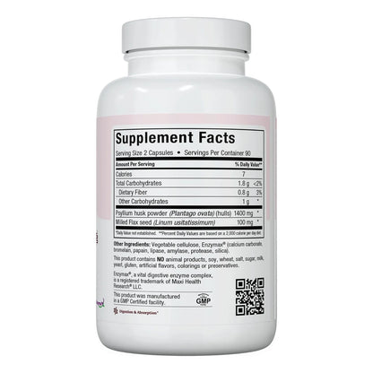 Fibra Diaria Capsulas 180 Unidades 1500 Mg Cascara Psyllium Suplemento Digestivo