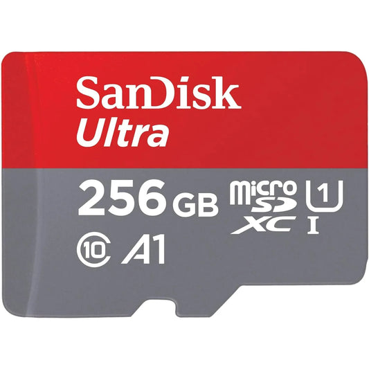 Tarjeta Sandisk Ultra 256GB Microsdxc 120MBs Full HD A1 Almacenamiento Rapido