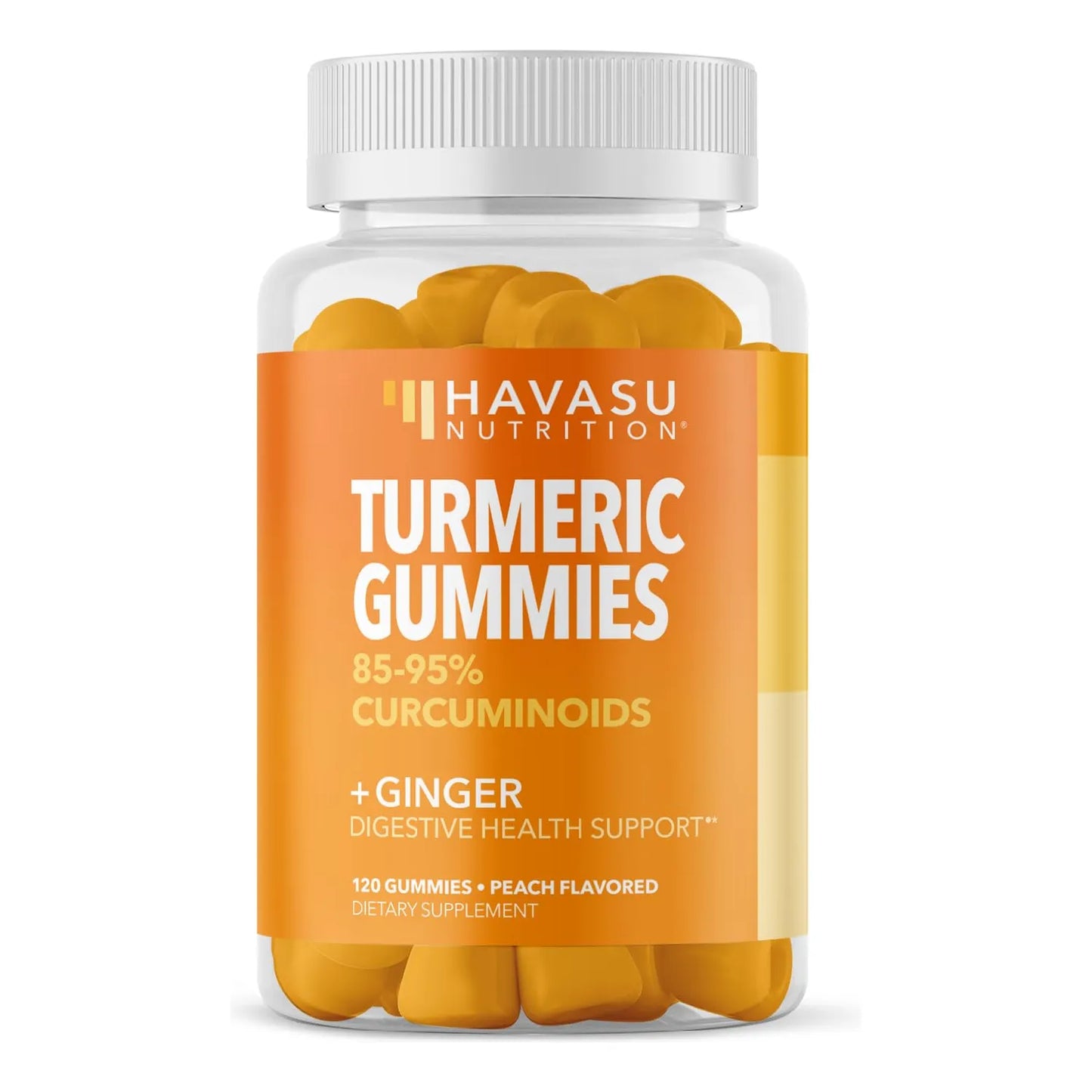 Gomitas De Cúrcuma Y Jengibre 95 Curcuminoides 120 Unidades Vegano
