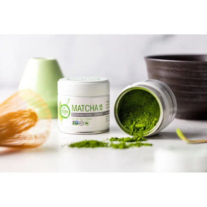 Aiya Auténtico Polvo De Té Verde Matcha Japonés Grado Ceremonial Lata 1.06 Oz