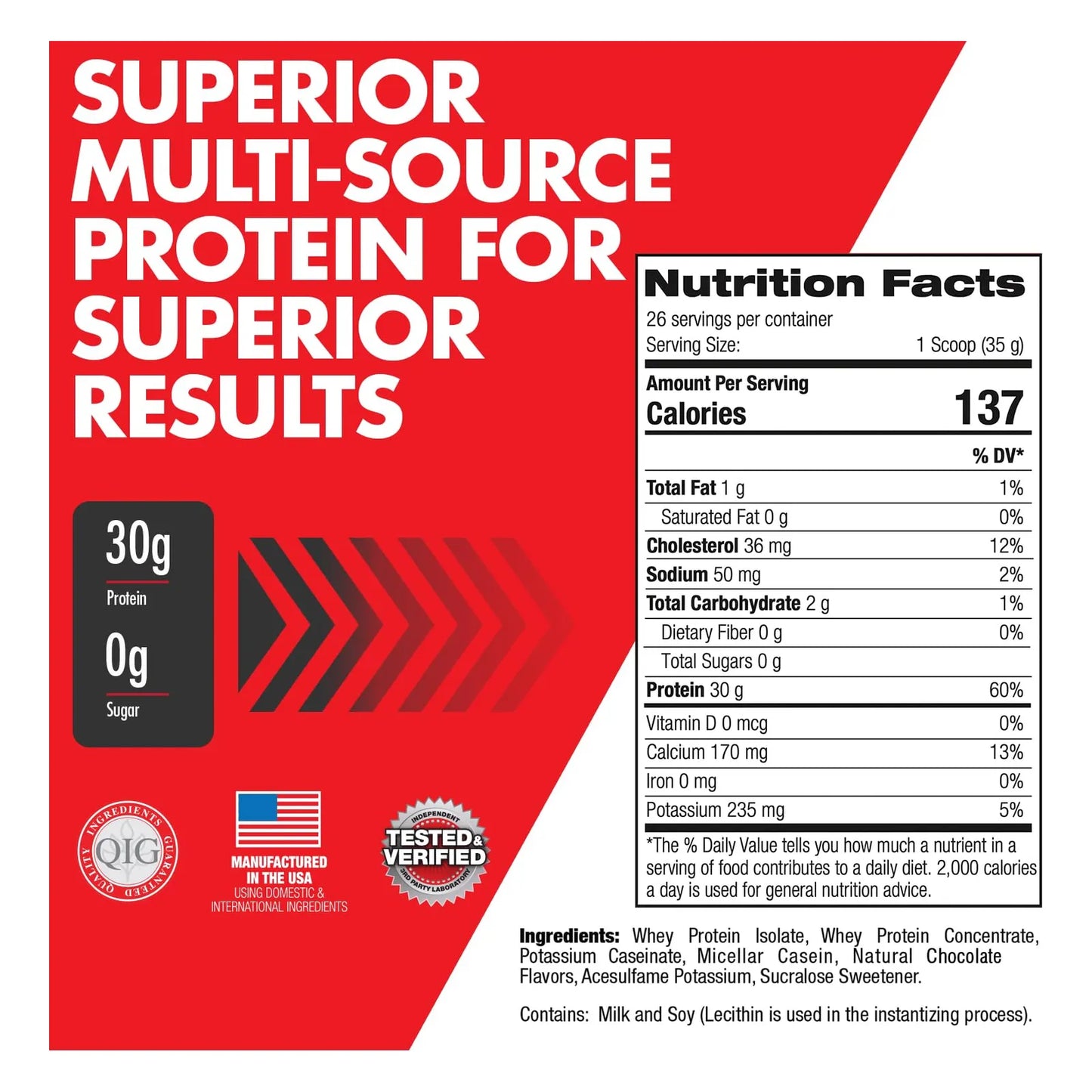 Maxpro Elite Premium Proteina Multifuente Crecimiento Muscular 2 Libras