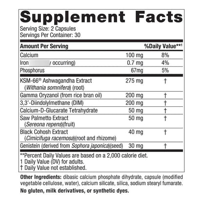 Capsulas Apoyo Hormonal Menopausia Equilibrio Estado Animo Sofocos 60 Unidades
