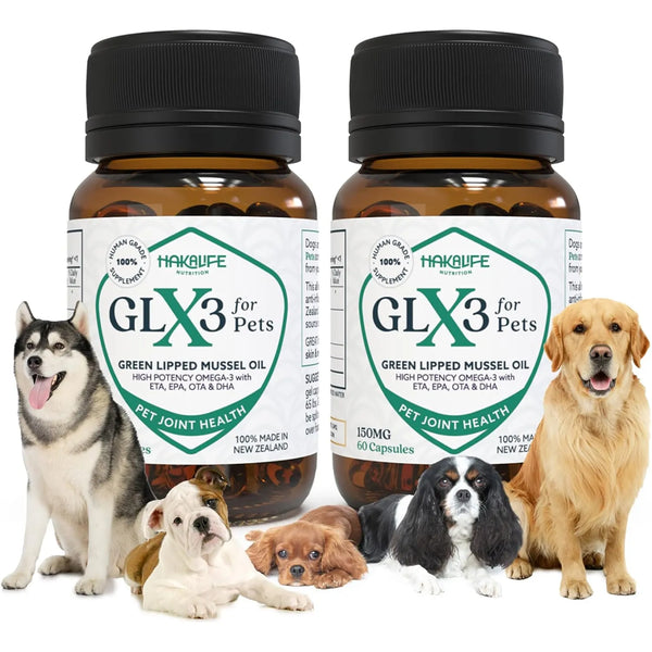 Aceite De Mejillon Labios Verdes Para Perros Omega 3 GLX3 Alivia Dolor Articulaciones Y Cadera