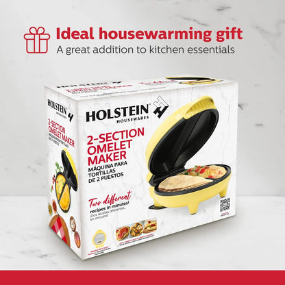Máquina Antiadherente Para Hacer Tortillas Y Frittatas Holstein Housewares Negra Acero Inoxidable