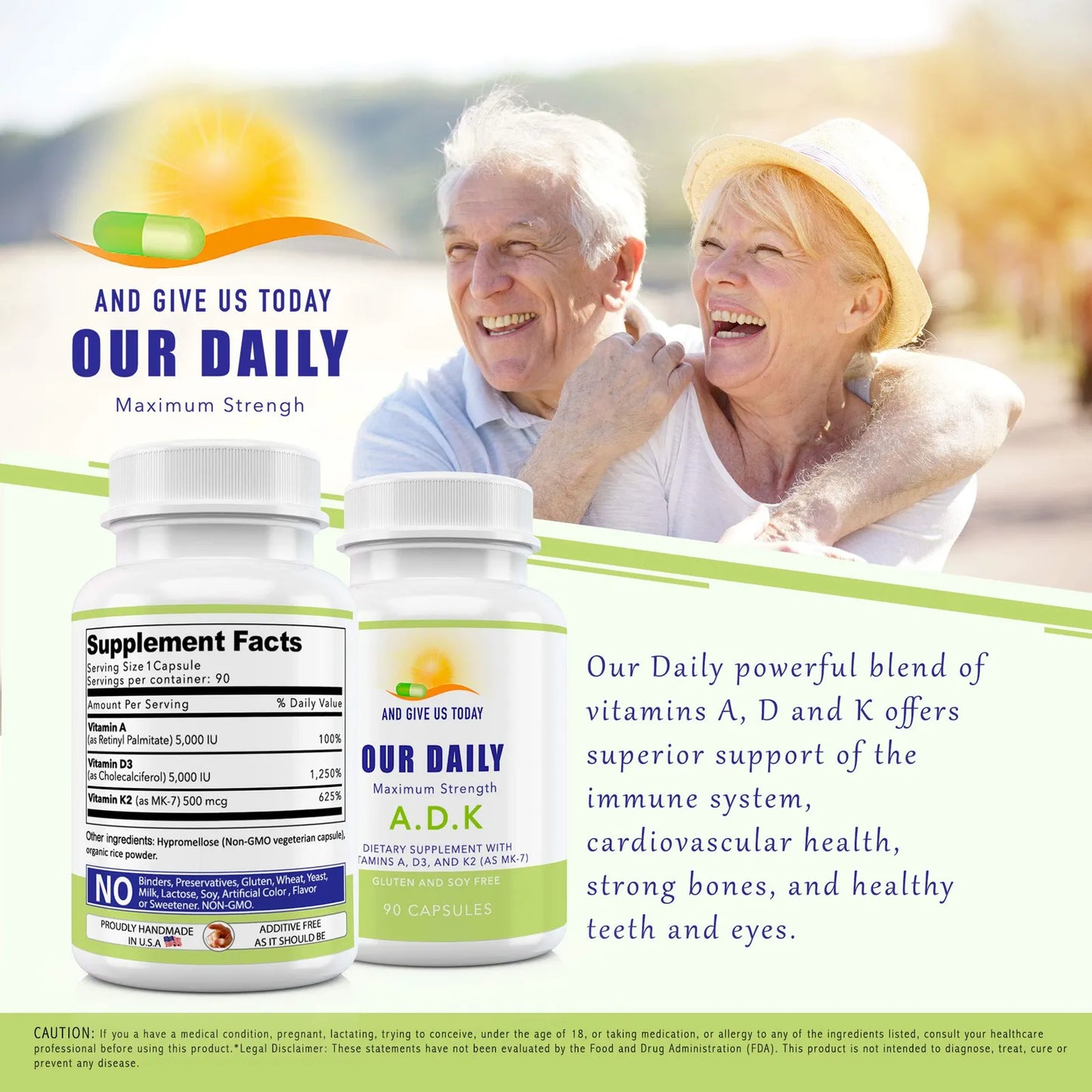 Suplemento Vitamina A D3 K7 MK7 Huesos Fuertes Sistema Inmune Cápsulas