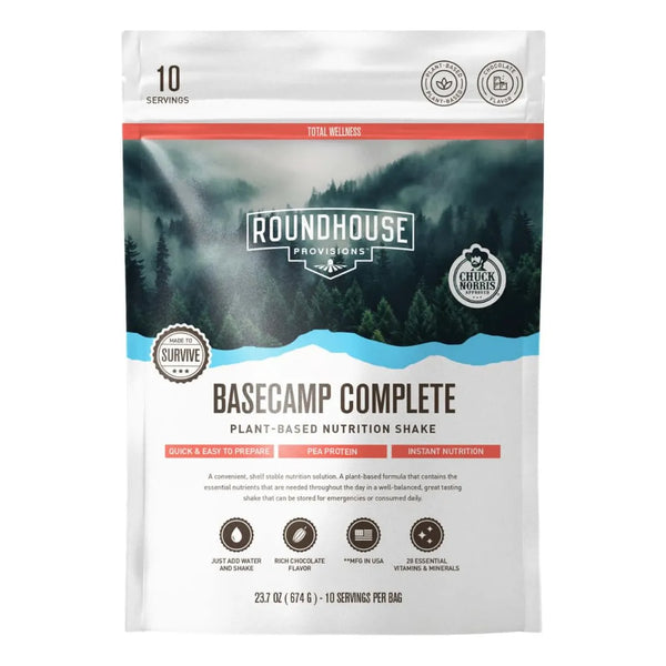 Batido Nutricional Completo Basecamp Sabor Chocolate 18g Proteína Plantas