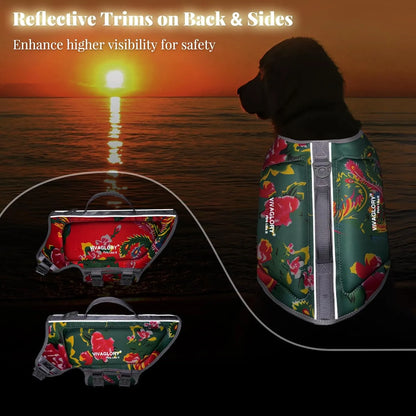 Chaleco Salvavidas Neopreno Para Perros Flotabilidad Superior VIVAGLORY