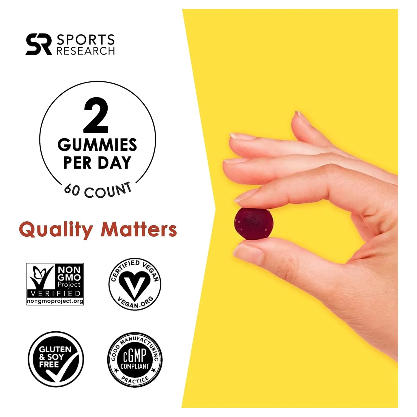 Vitamina D3 + K2 5000iu Gomitas Veganas Huesos Fuertes Salud Inmunológica