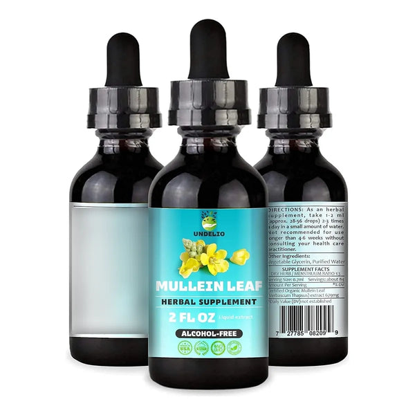 Extracto De Hoja De Gordolobo Organico Tintura Sin Alcohol 2 Oz Apoyo Respiratorio Y Sueño