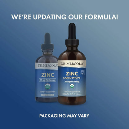 Gotas De Zinc Orgánico Dr Mercola 3 9 Fl Oz Paquete De 3 Apoyo Inmunológico Y Cognitivo