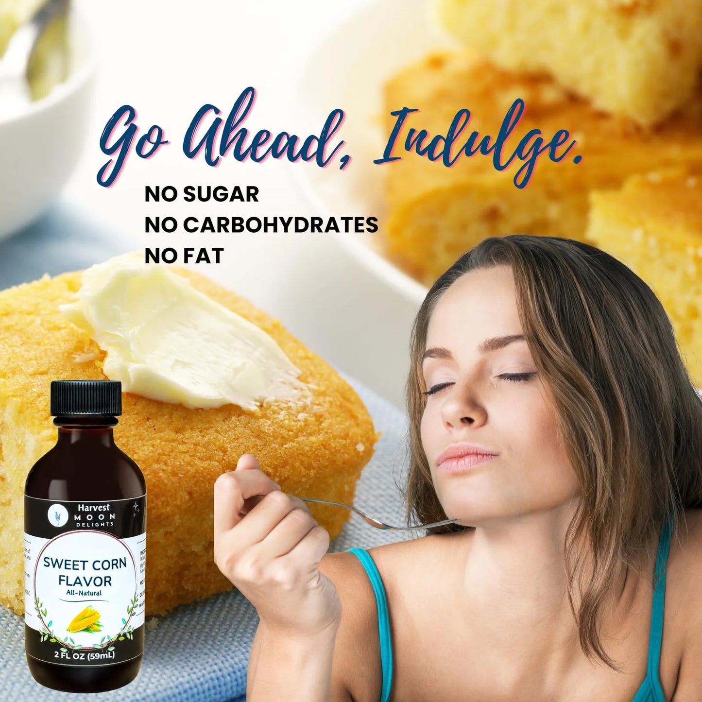 Extracto Natural De Sabor A Maíz Dulce 60 Ml Soluble En Agua Para Recetas Keto