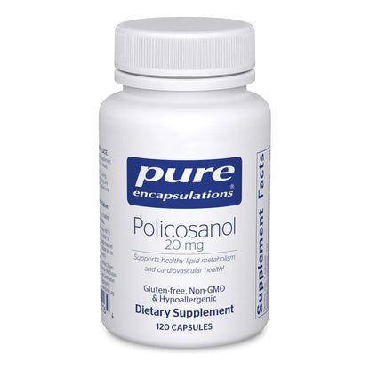 Policosanol 20 Mg Hipoalergenico Apoyo Cardiovascular Pure Encapsulations 120 Capsulas