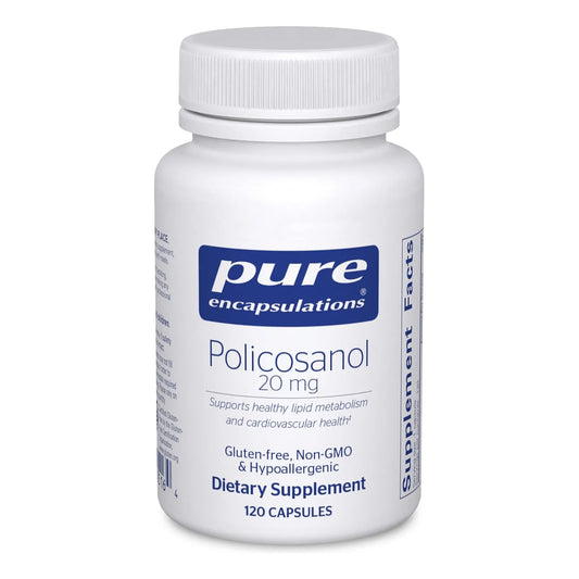 Policosanol 20 Mg Hipoalergenico Apoyo Cardiovascular Pure Encapsulations 120 Capsulas