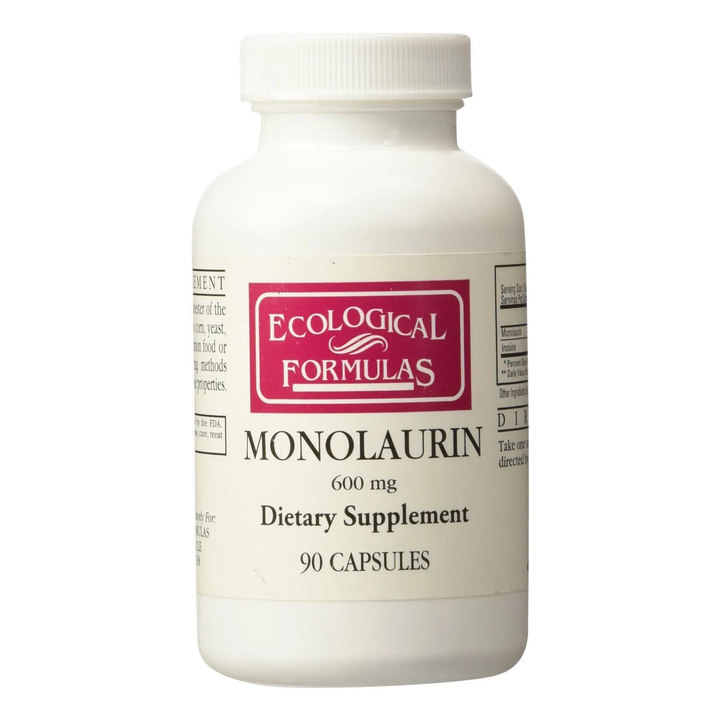 Monolaurina 600mg 90 Capsulas Suplemento Digestivo E Inmunologico