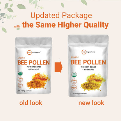 Gránulos De Polen De Abeja Orgánico 450g Superalimento Natural Rico En Vitaminas