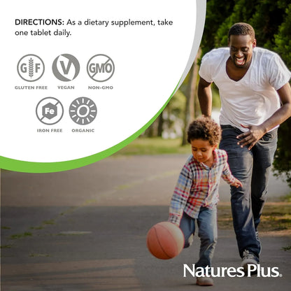 Multivitaminico Organico Diario Para Hombre Energia Pura 30 Tabletas Veganas