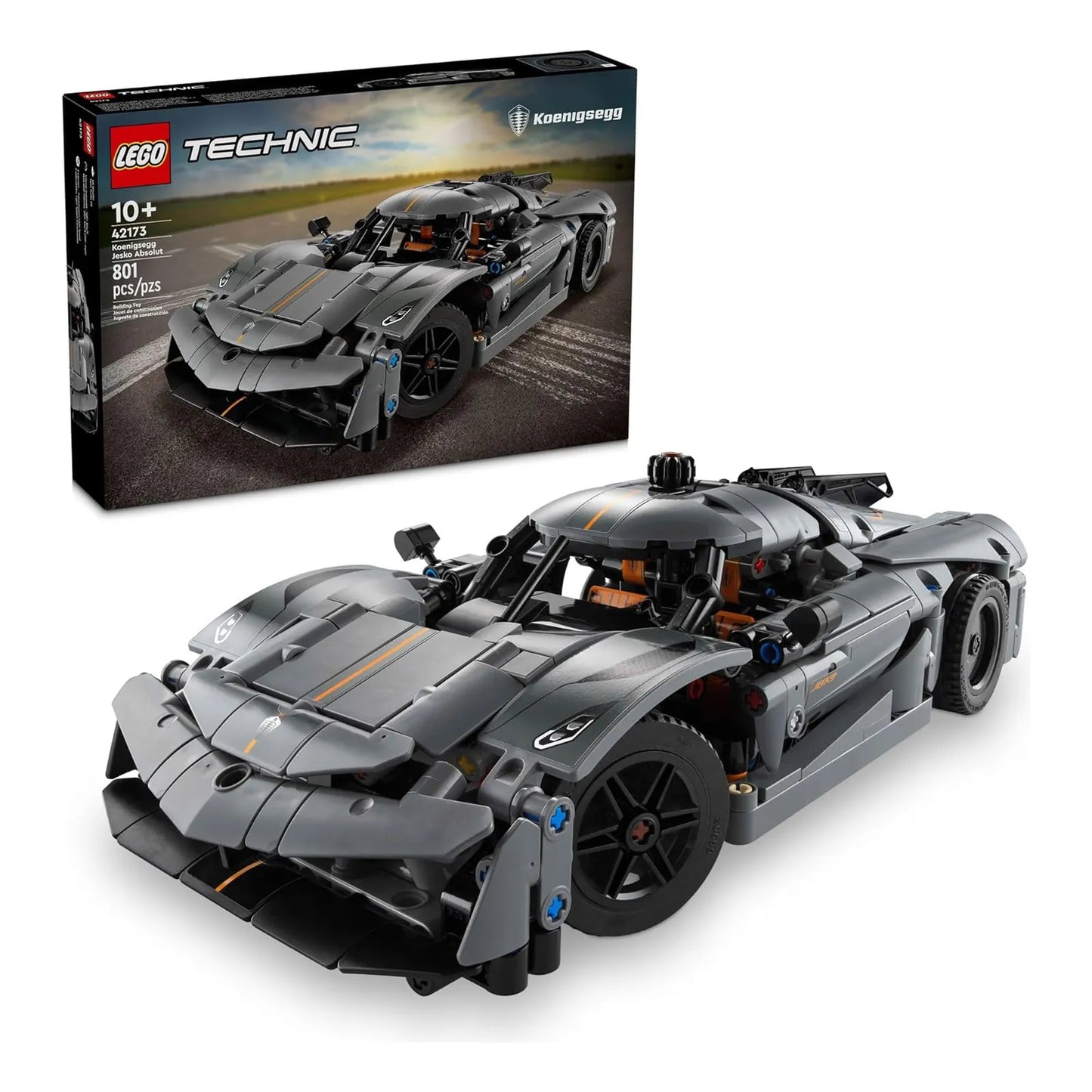Lego Technic Koenigsegg Jesko Absolut Hipercar Gris Kit De Construccion 801 Piezas
