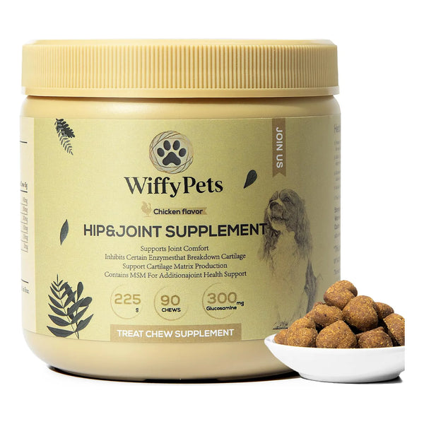 Golosinas Para Perros Con Glucosamina Y Condroitina Para Articulaciones Wiffypets 90 Unidades