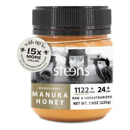 Miel De Manuka Cruda UMF 24 MGO 1122 Nueva Zelanda 7.9oz Prensada En Frio