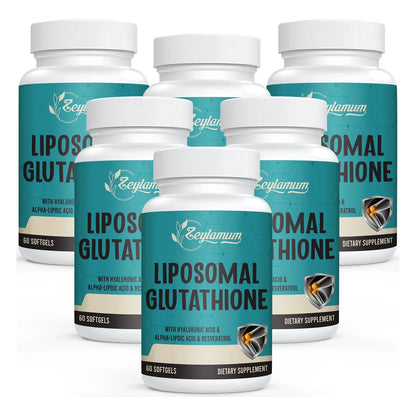 Cápsulas Blandas Glutatión Liposomal 2400 Mg Absorción Máxima Antioxidante Piel Radiante