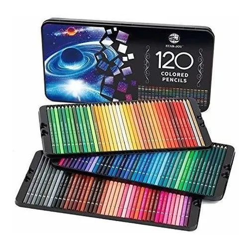 Paquete De 120 Lapices De Colores Núcleo Suave Star Joy 120 Tonos Vibrantes
