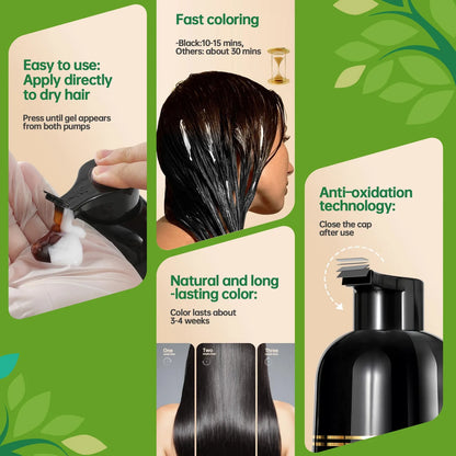 Champú Negro Cubre Canas Unisex Aroma Floración Exuberante Fórmula Coreana