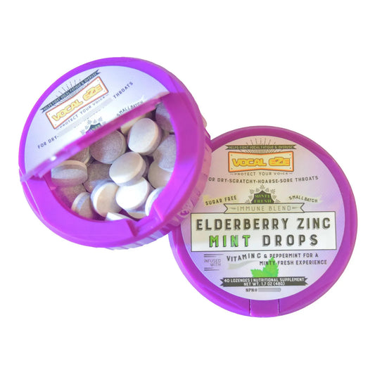 Pastillas Menta De Saúco Con Vitamina C Zinc Alivio Garganta 40 Unidades