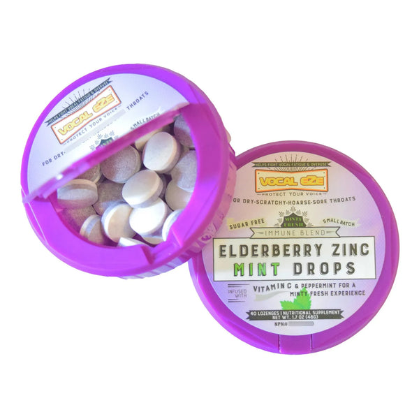 Pastillas Menta De Saúco Con Vitamina C Zinc Alivio Garganta 40 Unidades