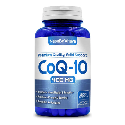Capsulas Coenzima Q10 400 Mg Ubiquinona Antioxidante Corazon Piel Energia