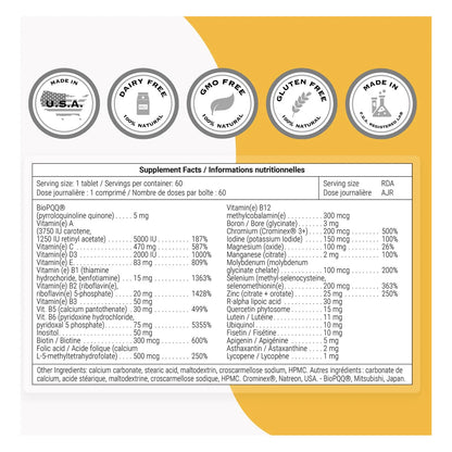 Daily 1 Multivitaminico Con Biopqq Vitaminas A B C D E Biotina Y Antioxidantes