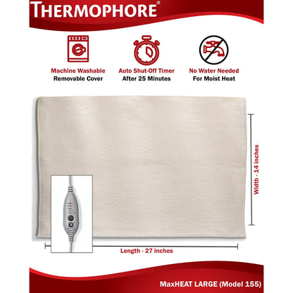 Almohadilla Terapéutica Para Artritis 155 Cm Calor Húmedo Intenso Alivio Dolor