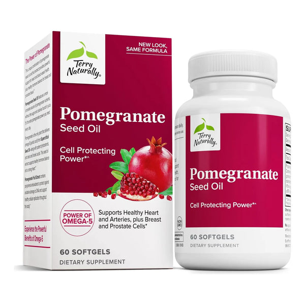 Aceite De Semilla De Granada 60 Capsulas Blandas Suplemento Cardiovascular Omega 5