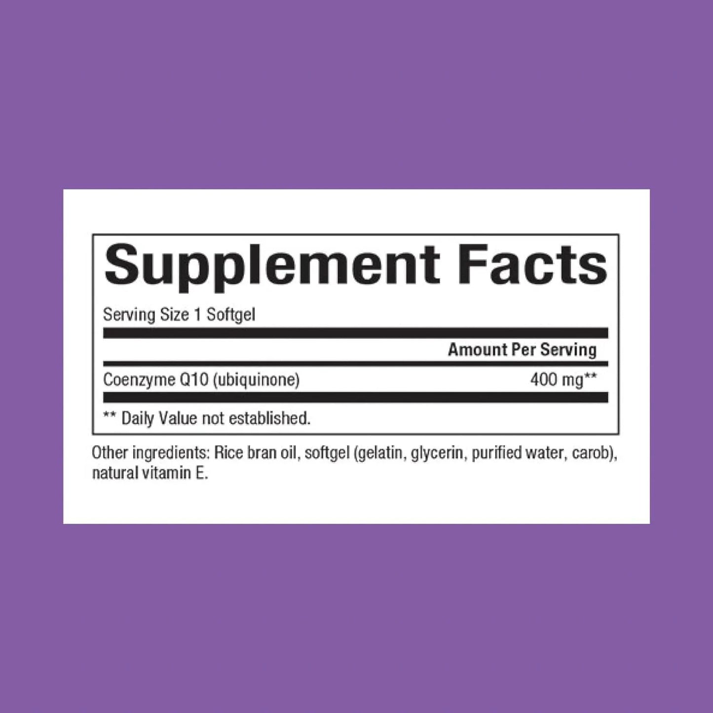 Coenzima Q10 400 Mg Suplemento Energía Cardíaca Y Cognitiva