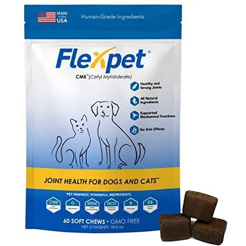 Masticables Suaves Para Perros Con Glucosamina Y Miristoleato CM8 Alivio Articular Natural