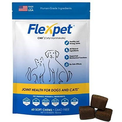 Masticables Suaves Para Perros Con Glucosamina Y Miristoleato CM8 Alivio Articular Natural