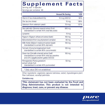 Pure Encapsulations SP Ultimate Suplemento Prostata 180 Capsulas