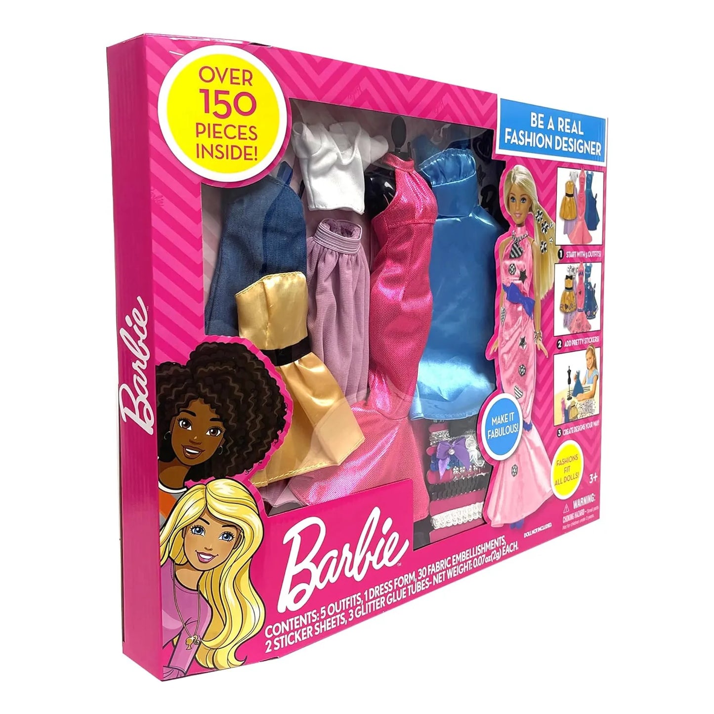 Juego De Diseño De Moda Barbie Set Creativo Para Niñas Con Accesorios