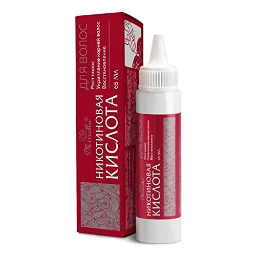Suero Crecimiento Cabello Ácido Nicotínico 65 Ml Cabello Grueso Y Fuerte