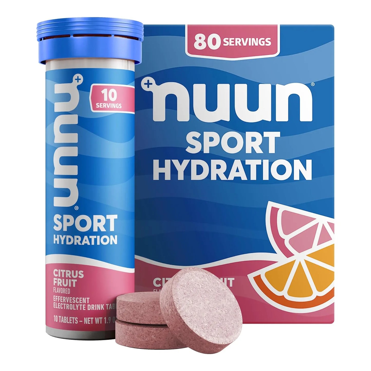 Nuun Pastillas Hidratantes Electrolitos Sabor Cítricos 10 Tabletas Importado