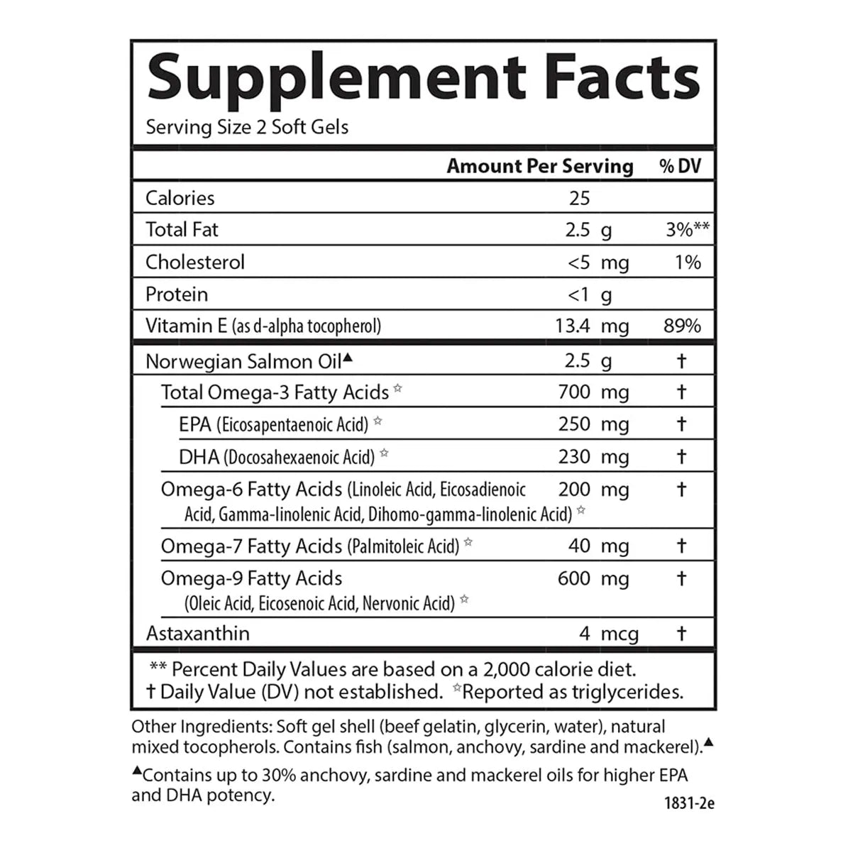Aceite De Salmon Completo 700 Mg Omega 3 Astaxantina 120 Geles Blandos