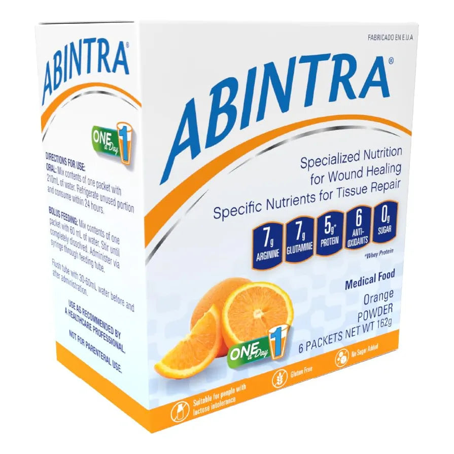 Suplemento Nutricional Para Curación De Heridas Con L Arginina Y L Glutamina Sabor Naranja