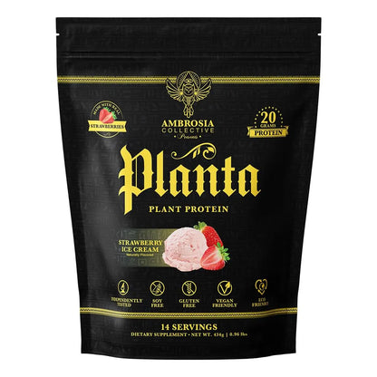 Proteína Orgánica Premium A Base De Plantas Sabor Helado 14 Porciones Vegana Sin Azúcar