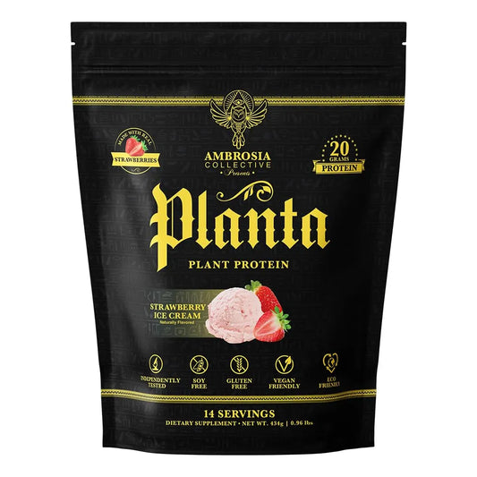 Proteína Orgánica Premium A Base De Plantas Sabor Helado 14 Porciones Vegana Sin Azúcar