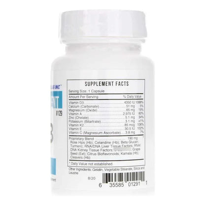 Vitamina D3 Plus 1000 UI Con K2 Soporte Inmunologico Renal Y Hepatico 30 Capsulas