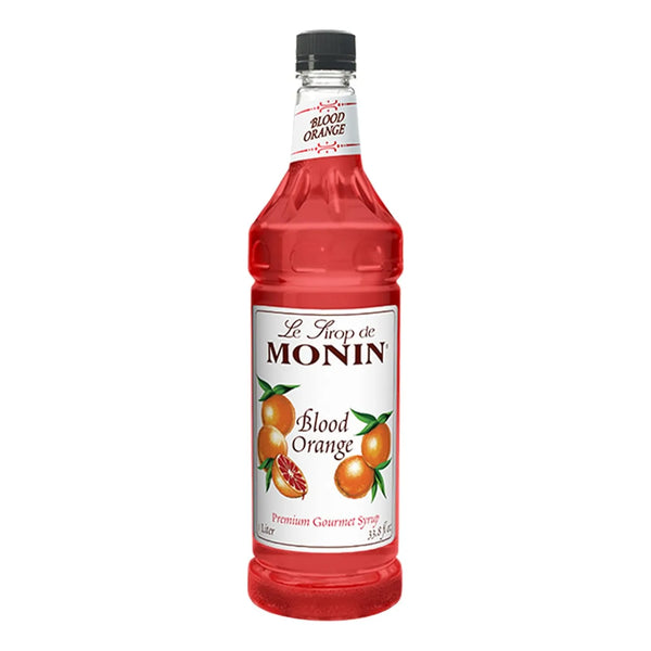 Jarabe De Naranja Sangre Monin 1L Sabor Bayas Cítricas Natural Sin Gluten