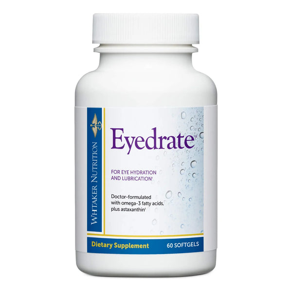 Cápsulas Hidratantes Eyedrate Con Omega 3 7 Y Astaxantina Para Ojos Secos 60 Unidades
