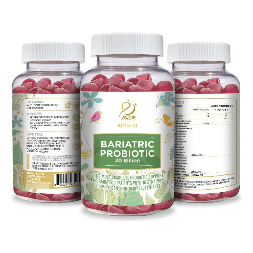 Probiótico Bariátrico 20 Mil Millones UFC Gomitas Sabor Fresa Apoyo Inmunidad Intestinal