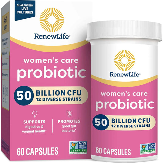 Probióticos Para Mujeres Renew Life 60 Cápsulas Salud Vaginal Digestiva E Inmune