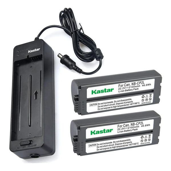 Cargador Y 2 Baterias Kastar Para Canon Selphy Cp910 Cp1200 Cp1300 Impresora Fotografica