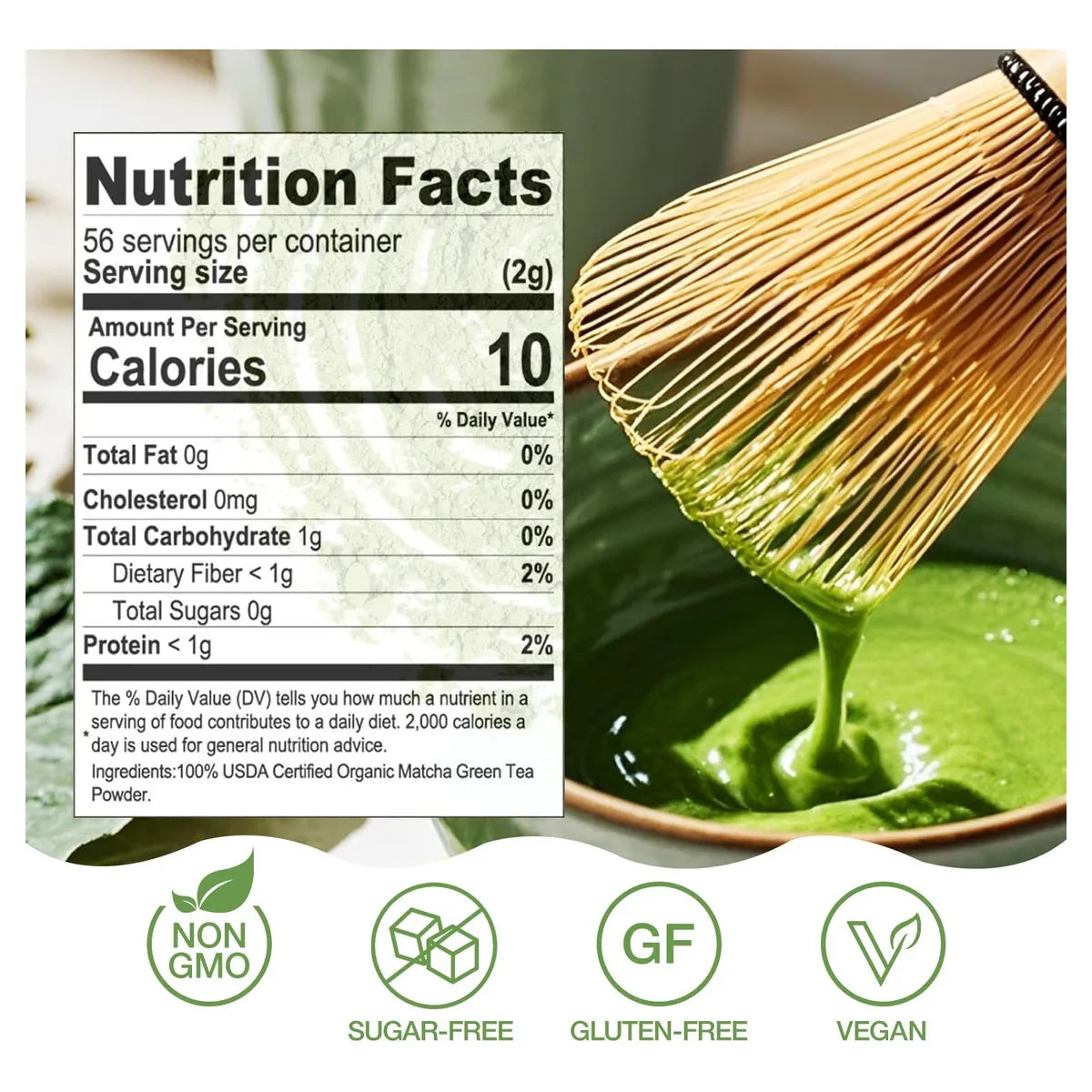 Té Verde Matcha En Polvo 113g 100 Natural Puro Grado Premium Energía Natural